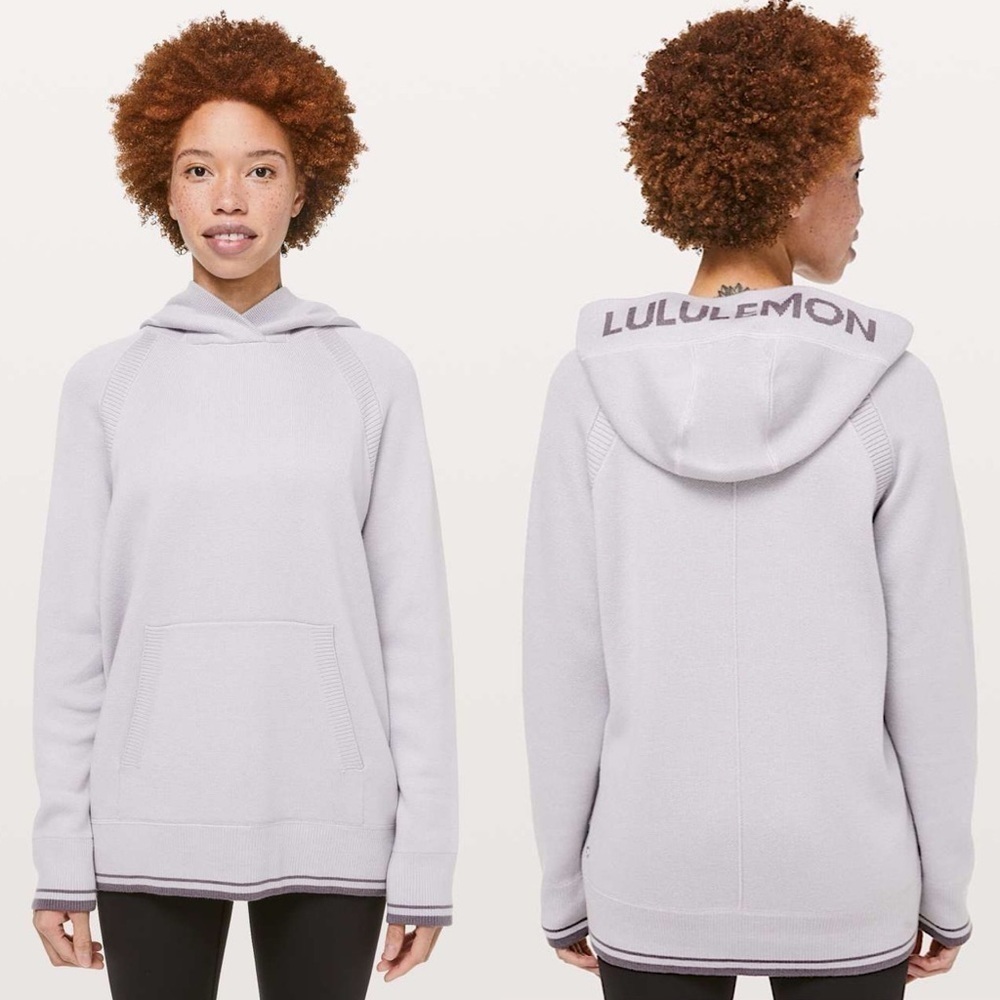 Lululemon-Soothe Away Hoodie in Stargaze / Graphite Purple (Size:6)